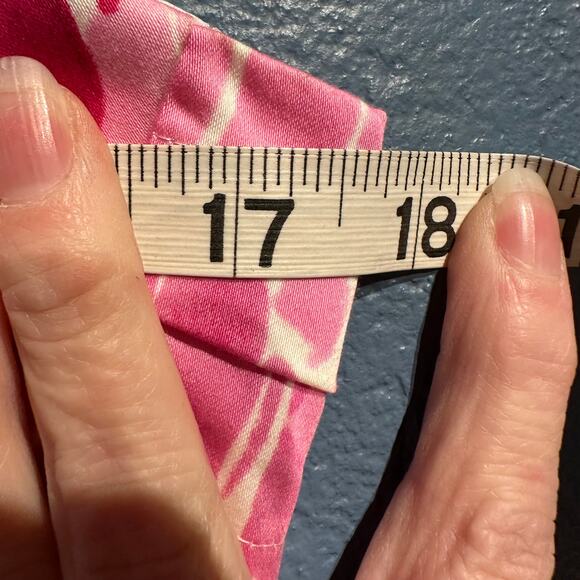 Calvin Klein Size 10 Sleeveless Dress Pink White Color Splash Party Dress Beach - Picture 5 of 6